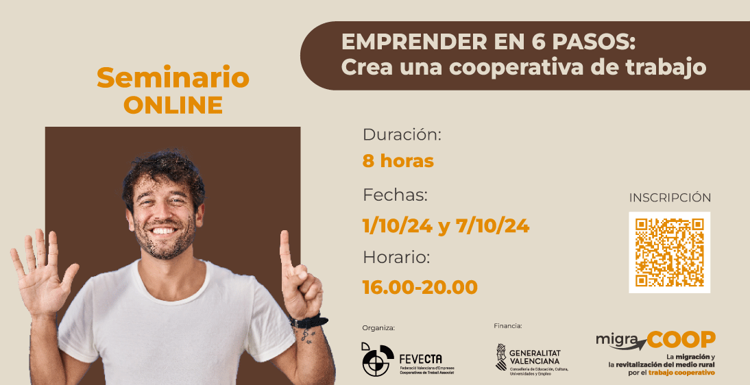 Taller on line “Emprender en 6 pasos: crea una cooperativa de trabajo